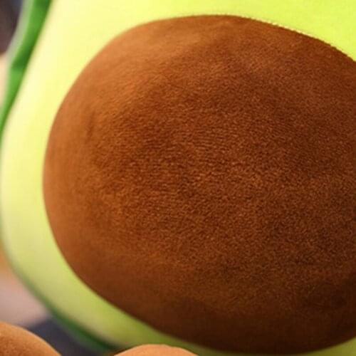 D7WF 11’’/17’’ Seat Cushion Stuffed Avocado Doll Interactive Toy Soft Cotton Plush Doll Novelty Throw Pillow Emotion Smooth