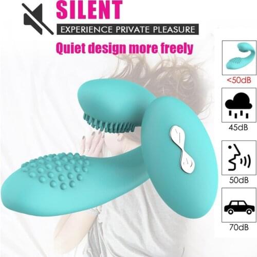 Dildo Vibrator 12 Speed Vibration G Spot Clitoral Clit U Shape Wireless Remote Control Adult Toy Sex Product For Women Couple