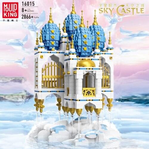 Mould King Moc Building Blocks DIY Toys Streetview Floating Sky Castle House Fantasy Fortress Model Bricks Kids Christmas Gifts