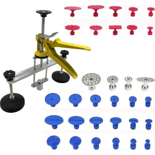 Paintless Dent Repair Tools Dent Repair Kit Car Dent Puller with Glue Puller Tabs Removal Kits for Vehicle Car Auto
