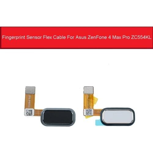 Home Button Fingerprint Sensor Flex Cable For Asus ZenFone 4 Max Pro ZC554KL Menu Fingerprint Scanner Return Key Repair Parts