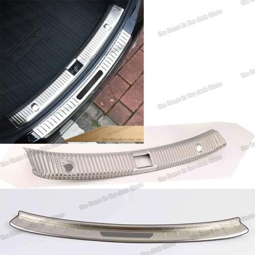 Lsrtw2017 Car Trunk Sill Cover Threshold Protector Trims for Mercedes Benz E Class W213 E200 E300 2016 2017 2018 2019 2020