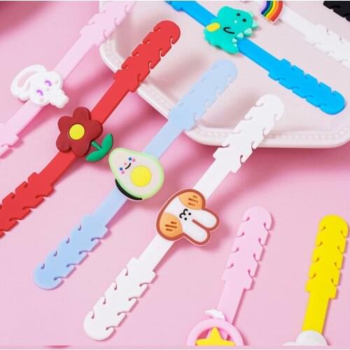 Face Mask Extension Buckle Kids Cartoon Silicone Mask Ear Hook Strap Holder Mask Accessories Anti-strangle Ear Extension Band