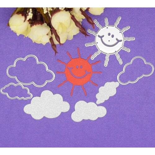Sunshine Cloud Weather Metal Cutting Dies DIY Scrapbooking Card Decoration Embossing Sunny Day Craft Dies