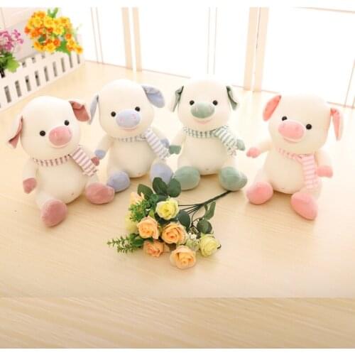 Cute 22cm plush sitting pig stuffed soft high quality Pillow Sofa decoration christmas Romantic gift for kid