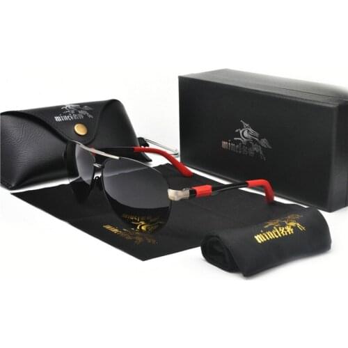 Fashion Designer Polarized Sunglasses Men Women Driving Pilot Frame Sun Glasses Male Goggle Shades Coating Mirror Female FML