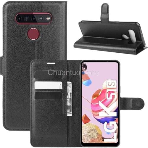 Fashion Wallet PU Leather Case Cover For LG K41S K51S Flip Protective Phone Back Shell With Card Holders