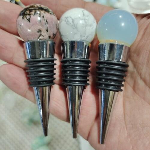 New crystal Bottle Stopper Wine Storage Twist Cap Plug Reusable Vacuum Sealed Bottle Cap Champagne Stopper Wine Gifts Bar Tools