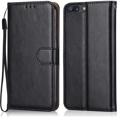 Luxury Leather Case for On OnePlus 5 Wallet Stand Flip Case Phone Bag with Strap