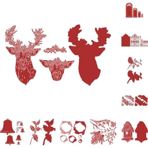 Christmas series combination Cutting Dies Scrapbook Diary Decoration Stencil Embossing Template DIY Greeting Card Handmade