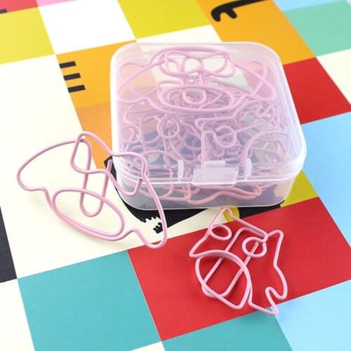 Pink Owl Cartoon PaperClip Shape Paper Clip Bookmark cute Klips Planner Clips Mini Clip Accessoire Bureau Clip Paper Metal Clip