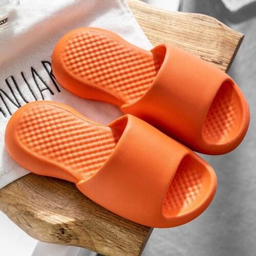 2021 Summer New Home Slippers Soft Bottom Indoor Couple Solid Color Sandals And Slippers Bathroom Non-slip Waterproof Slippers