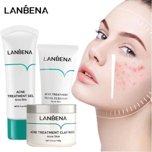 LANBENA Acne Treatment Serum Anti Acne Facial Cleanser Remove Acne Marks Cleansing Mask Oil Control Inflammation Acne Skin Care