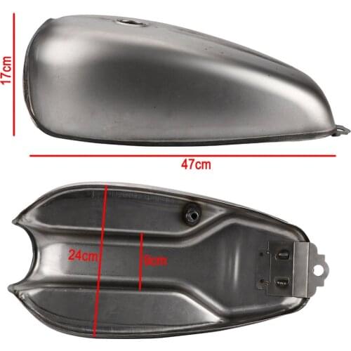 TAIHONGYU 9L / 2.4 Gallon Cafe Gas Fuel Tank Racer Universal Custom Fit for Honda CG SUZUKI GS GN YAMAHA RD