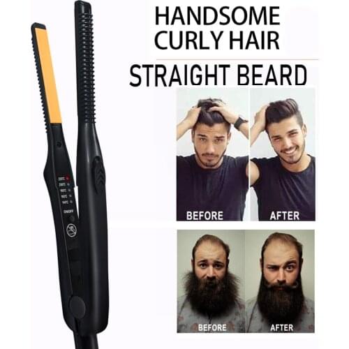 2 in 1 Hair Curler Straightener Curling Iron Electric Hair Crimper Multifunctional Flat Iron Hairstyling Tools