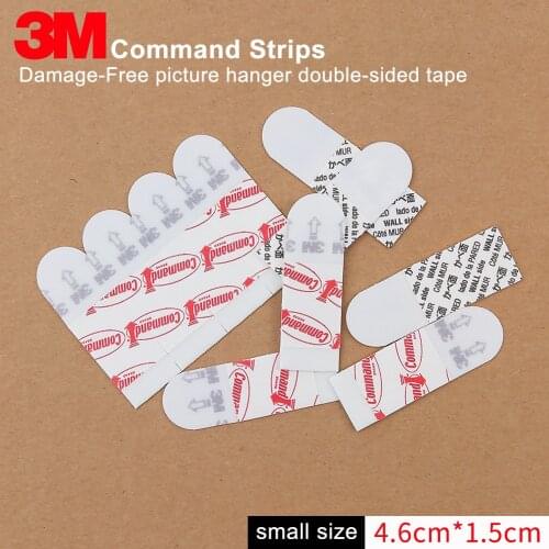 3M command refill strips double sided adhesive strips for picture hanging strips, damage-free hanging,small size 4.6cm*1.5cm