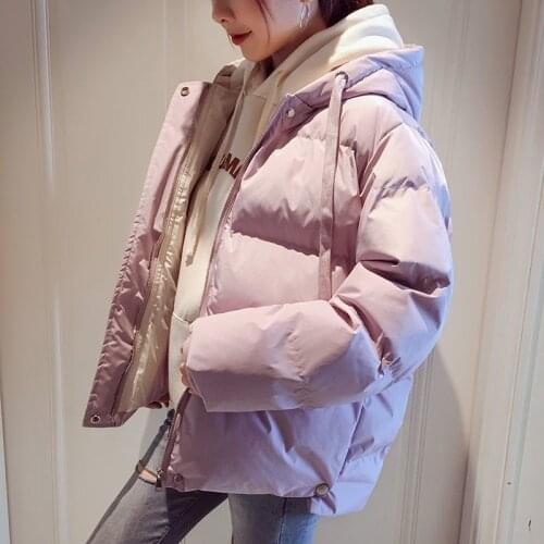 Women Thick Filling Cotton Hooded Jacket Autumn And Winter Casual Style Woman Parkas Female Tops And Coats