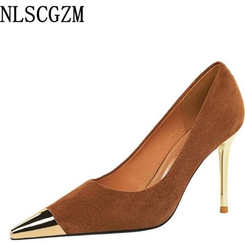 Office 2021 Heels Women Pumps Shoes for Women 2021 High Heels Wedding Shoes for Women Bride Black Heels Mocassin Femme Chaussure