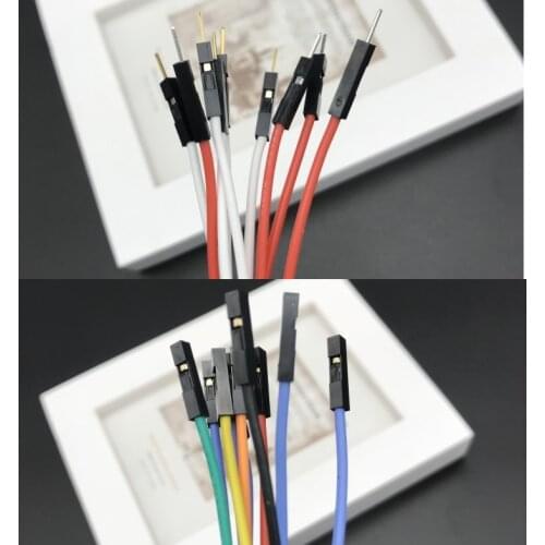 1pin 22AWG super soft silicone DuPont line 2.54mm female to male/ female to female/ male to male