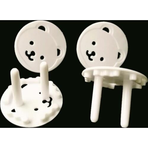 10Pcs/Lot Europe Standard Sockets Cover Baby Children Protection Against Electric Shock ABS Plug 2 Pin Phase Outlet Socket Lock