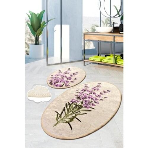 LAVENDER DJT 2 Pieces SET Bath Mat Carpet in the living room Living room rugs Mat Room carpet Mats bedroom