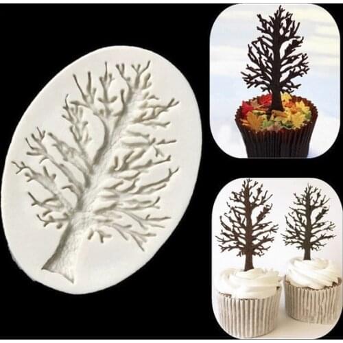 3D Tree Silicone Fondant Mold Cake Decorating Chocolate Sugarcraft Baking Mould