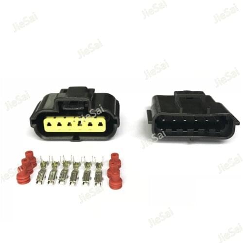 6 Pin 184060-1 Accelerator Pedal Connector Female Male Auto Connector For KIA Hyundai Mitsubishi