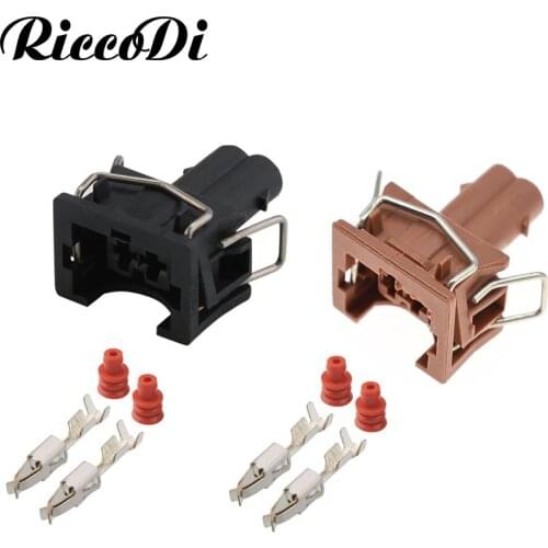 1-20Sets DJ7023-3.5-21 2 Pin Female Automotive Connector EV1 Fuel Injector Nozzle Waterproof Connector 829441-1 037 906 240