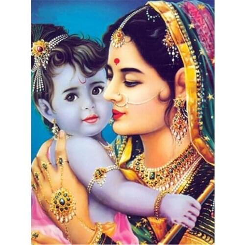 Buddha India Ganesha DIY Cross Stitch Embroidery 11CT Kits Needlework Craft Set Printed Canvas Cotton Thread Home Sell