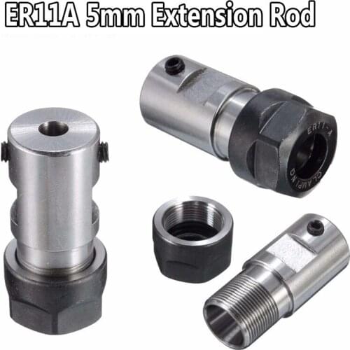 Collet Chuck ER11A Extension Rod Holder 5mm for CNC Milling Grinding Motor Shaft Lathe Tool Holder Machine Tool Parts