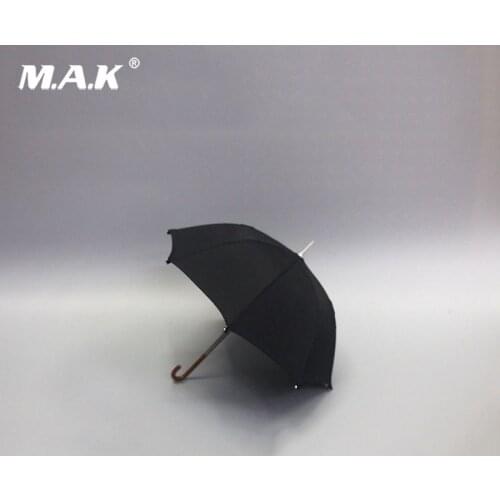 For collections 1/6 scale black umbrella model about 17cm ZY3003 fit 12" male military soldier action figure