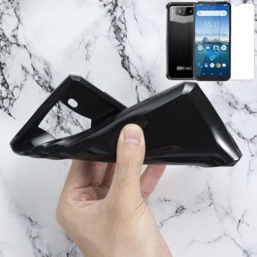 For Oukitel K12 Case Gel Pudding Silicone Case Phone Shell Oukitel K 12 with Phone Film For Oukitel K12 Glass Screen Protector