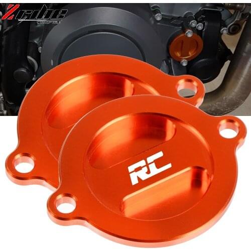 For RC 200 390 RC200 RC390 RC 120 2014 2015 Motorcycle Accessories Oil Cap Oil Fuel Filter Racing Engine Tank Cap Cover RC
