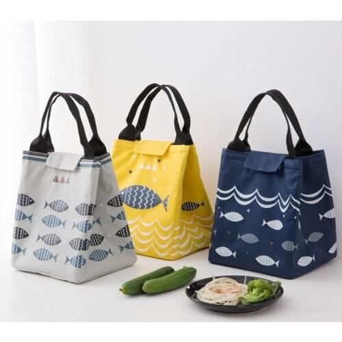 Food Picnic Kids Cooler Lunch Box Lunch Bag Kitchen Thermal Organizer Bag Waterproof Convenient Leisure Storage Bag
