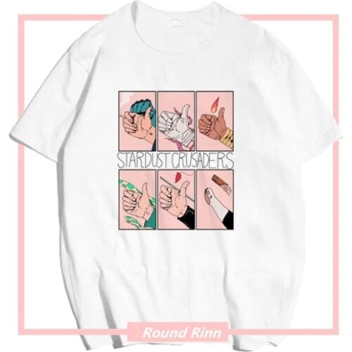 JOJOS BIZARRE ADVENTURE DIO BRANDO Stardust Crusaders Printed Tee Shirt Cosplay Short Sleeve T-shirt