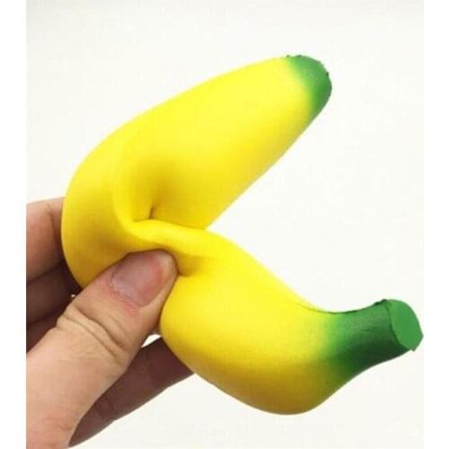 Simulation of banana Super Slow Rising 18CM Banana Squeeze Toys Fun Gift