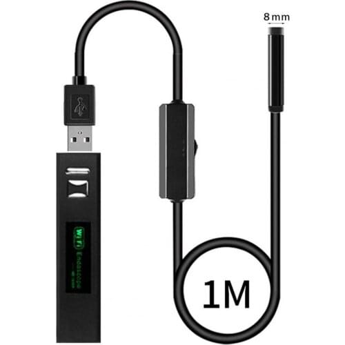 Endoscope Camera HD 30fps IP68 8mm Lens Wireless Waterproof Mini Inspection Camera Android IOS Phone WIFI Endoscope