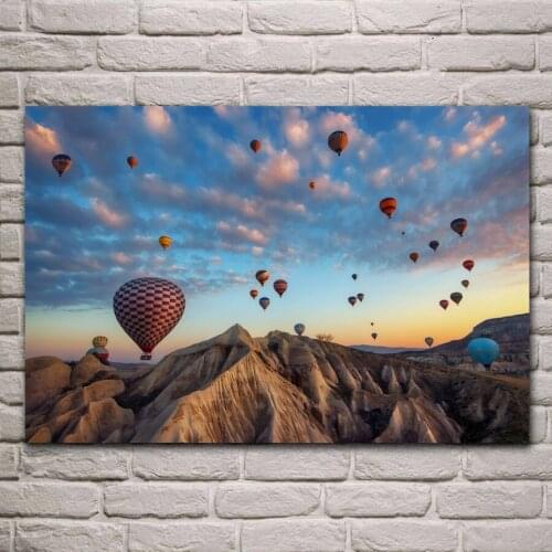 Nevsehir Avanos Dreams of Cappadocia Turkey living room home wall art decor wood frame fabric posters MC681