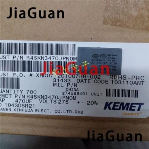 50PCS AV R46 0.47uf 275VAC P22.5MM copper film capacitor KEMET 474/275VAC MKP 0.47UF 470NF Italy 0.47uF/275VAC