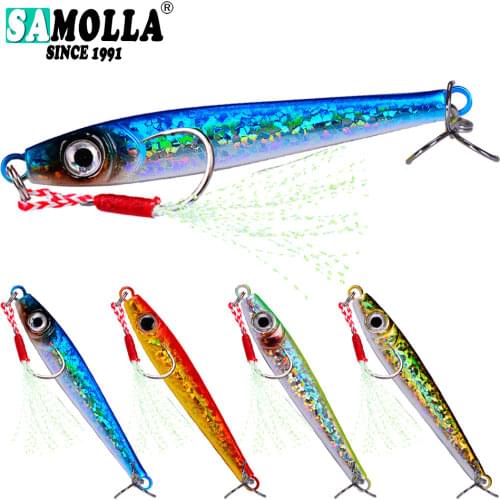 2021 Metal Jig Fishing Lure Fake Fish Winter Bass Sinking 35G/8CM BaitsTackle Jigs Wobbler Artificial Hard Bait Saltwater Lures