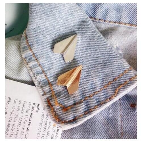 Cute Costumes Aircraft Brooch Zinc Alloy Airplane Brooch Pins Jeans Shirts Pins Accessories Punk Rock Fashion Brooch Pins B01