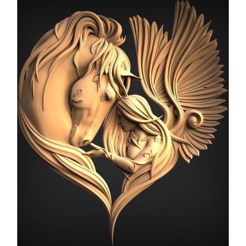 STL 3D Model for CNC Router 3D Printer Artcam Aspire Bas Relief-Panno (726)