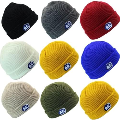 2021 New Womens Winter Beanie Hat Warm Autumn Letters Embroidery Knit Beanie Hat Girls Cuff Beanie Cap Female Birthday Gift