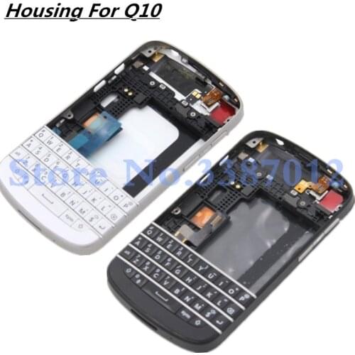 Original For Blackberry Q10 Full Complete Housing Cover Case With Keyboard Button 100% Testing Work