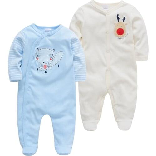 Kavkas Winter Autumn Baby Pajamas Cotton 2Pcs/Set pijama bebe recien nacido Full Sleeve pudcoco Knitted Baby Newborn Boy Clothes