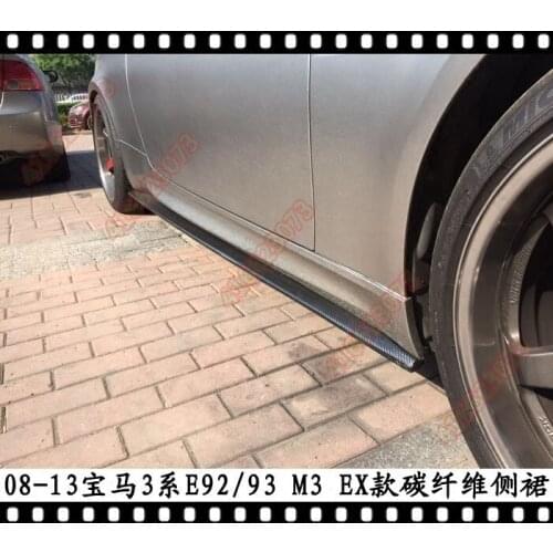 Applicable to Trbt Modification Bmw M3 Carbon Fiber Skirt Plate E92m3 Bottom Sill E93 Side Surround 3 Series