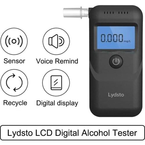 Handheld Alcohol Detector Professional Breath Tester LCD Screen Mini Digital Drunk Driving Blowing Tester Breathalyzer