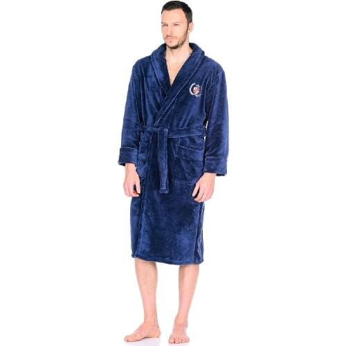 S-family Men's Bathrobes With Embroidery