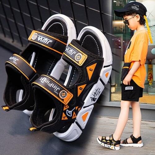 Boys Sandals Childrens Beach Shoes Boys Big Childrens Non-slip Soft Sole Student Sandals Kids Shoes