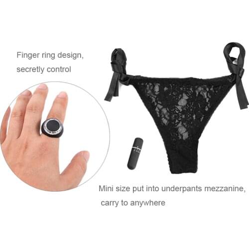 Secret Ring 10M Wireless Remote Control Invisible Vibrating Panties Stimulator Clitoral Lace Panty Vibrator Sex Toys for Woman